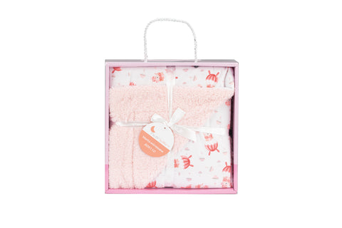 Couverture Parachute molletonné rose