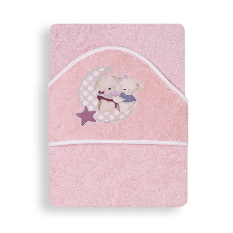 Cape de bain - lune rose