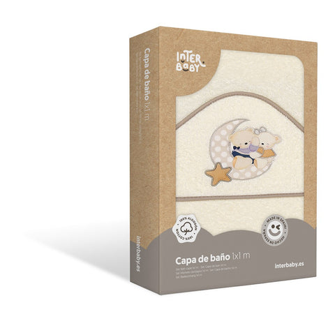 Cape de bain - lune beige