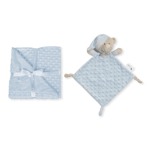 Coffret couverture et doudou - Bleu Azul