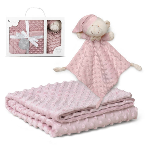 Coffret couverture et doudou - ROSE POUDRÉ