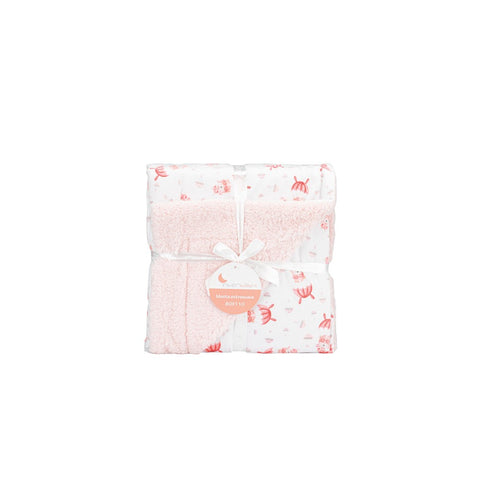 Coffret couverture et doudou - PARACHUTE rose