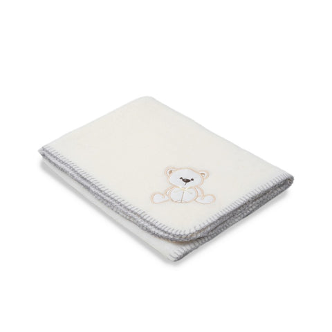 Couverture Ourson douce beige