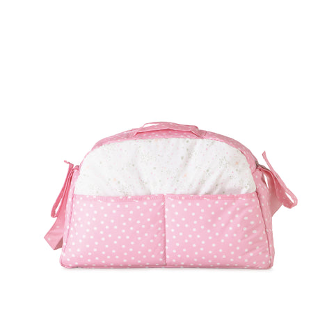 Sac à langer ourson lune rose