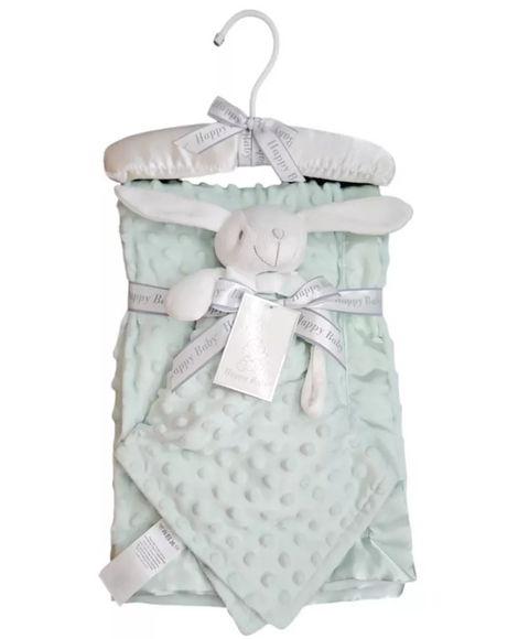 Coffret plaid et doudou - Vert