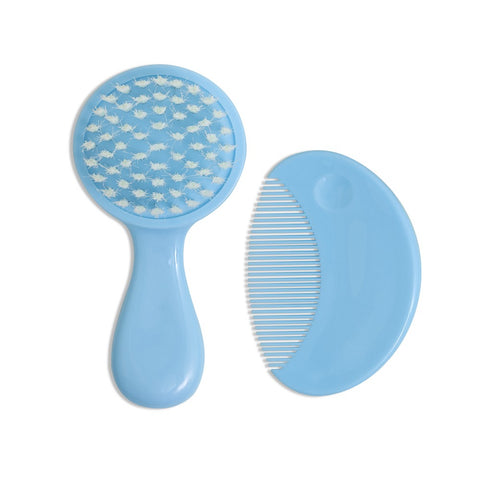 Pack brosse et peigne pour bébé - Bleu