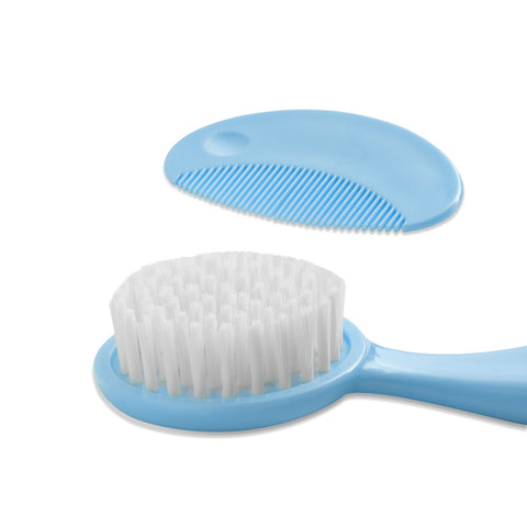 Pack brosse et peigne pour bébé - Bleu