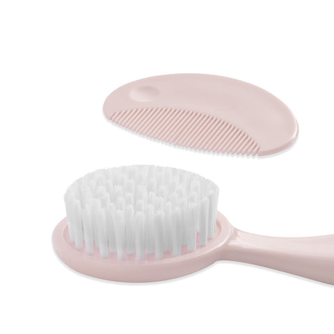 Pack brosse et peigne pour bébé - Rose