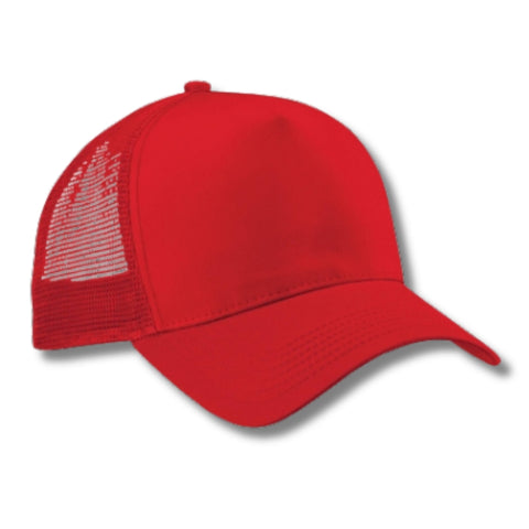 Casquette trucker rouge