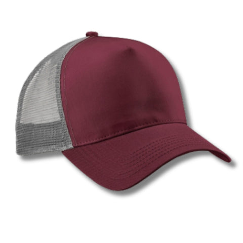 Casquette trucker bordeaux/grise