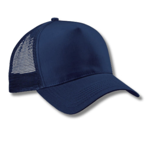 Casquette trucker bleue marine