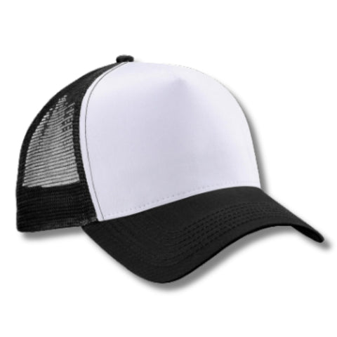 Casquette trucker noire/blanche
