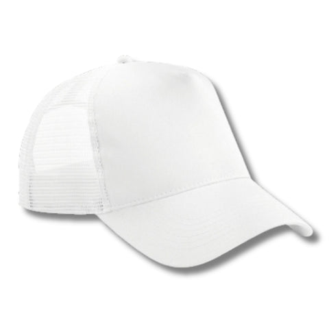 Casquette trucker blanche