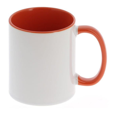 Mug blanc et orange