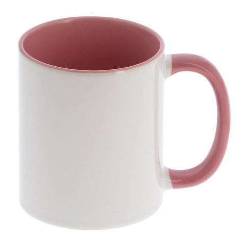 Mug blanc et rose