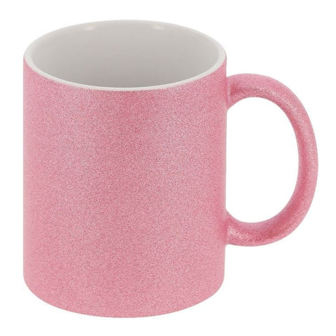 Mug rose pailleté