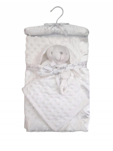 Coffret plaid et doudou - Blanc