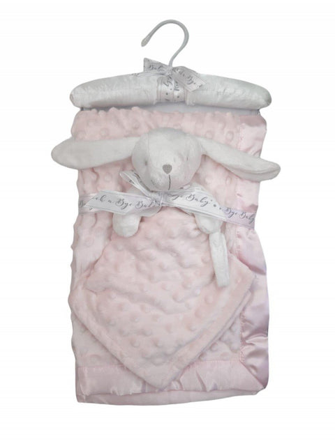 Coffret plaid et doudou - Rose